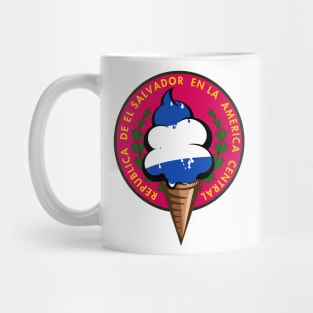 El Salvador flag ice cream Mug